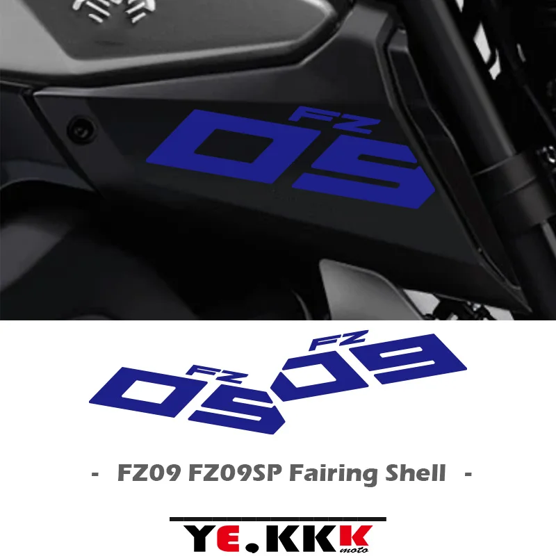 

For Yamaha FZ09 FZ-09 09 FZ SP MT-09 MT09 Air Intake Side Cover Sticker Set Fairing Cut Sticker Decals Custom Color Reflective