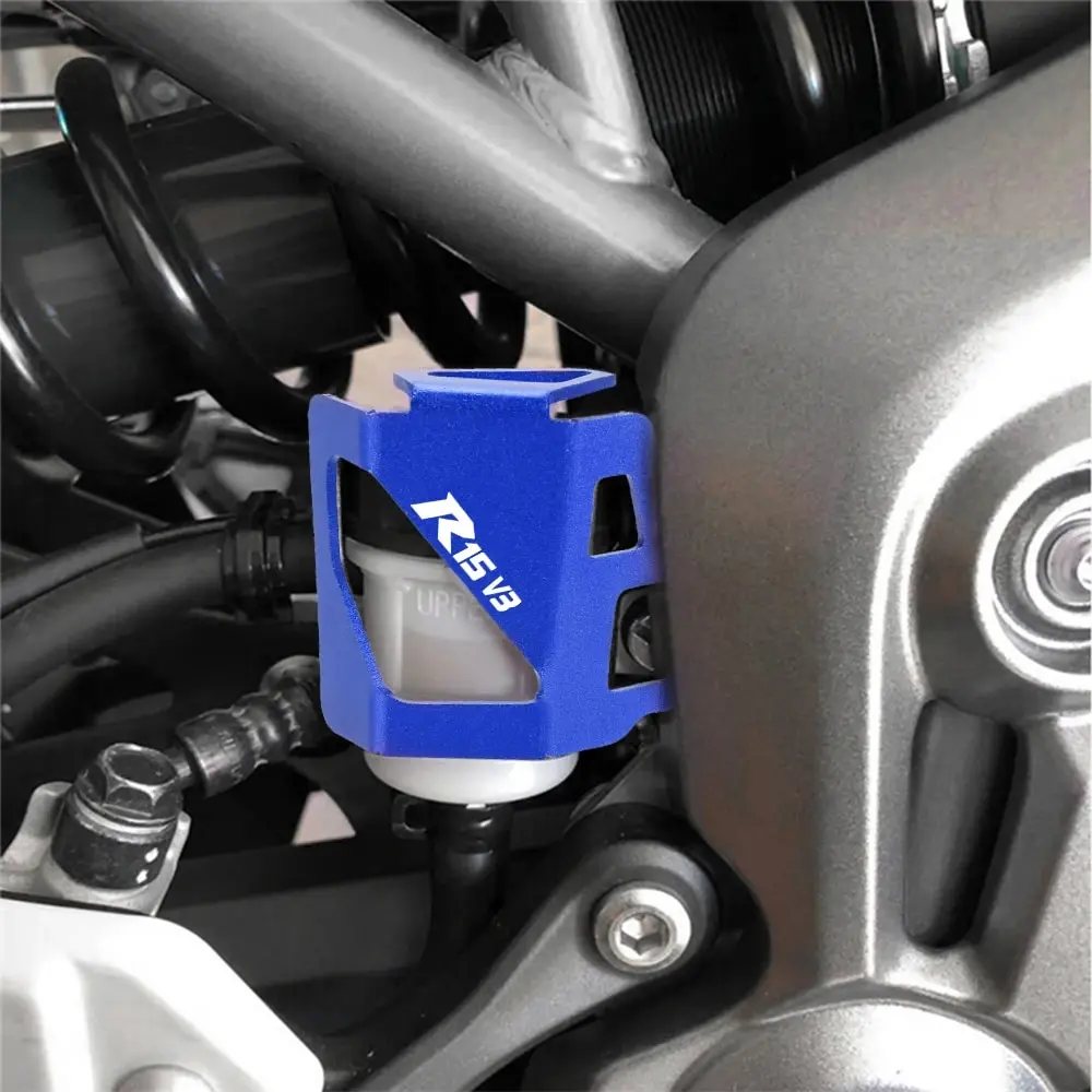 

For YAMAHA YZF R15 YZFR15 R15 V3 2009-2020 2021 2022 2023 2024 Rear Brake Fluid Reservoir Guard Cover Protector Oil Cup Guard