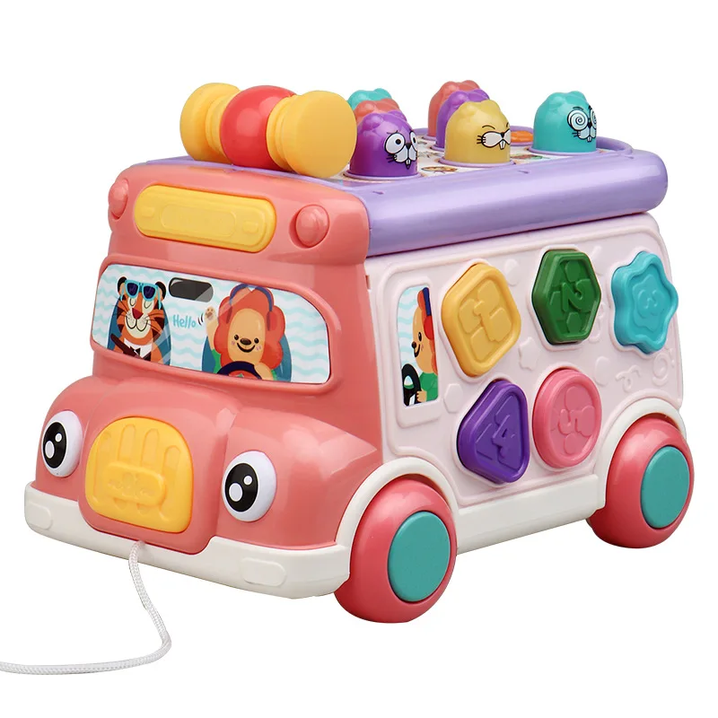 ToyKingdee Music Activity Bus Toy, Education Learn Car, Sound & Light...