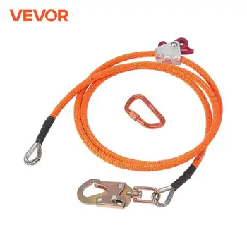 VEVOR 16/12.7mm Steel Core Flipline Arborist Flipline for Tree Climbing 30KN Breaking Tension for Fall Protection Tree Climber 1