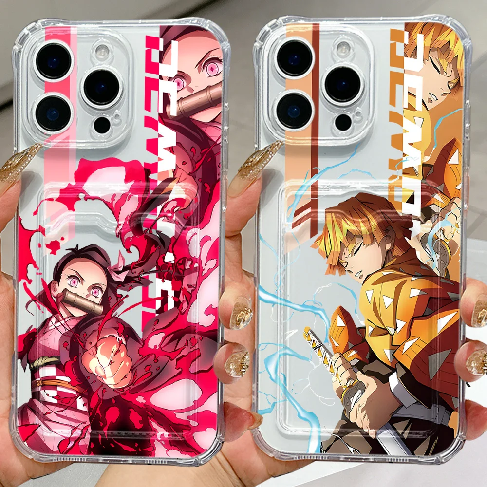 Cool Demons Hot Slayers Phone Case with Card Holder