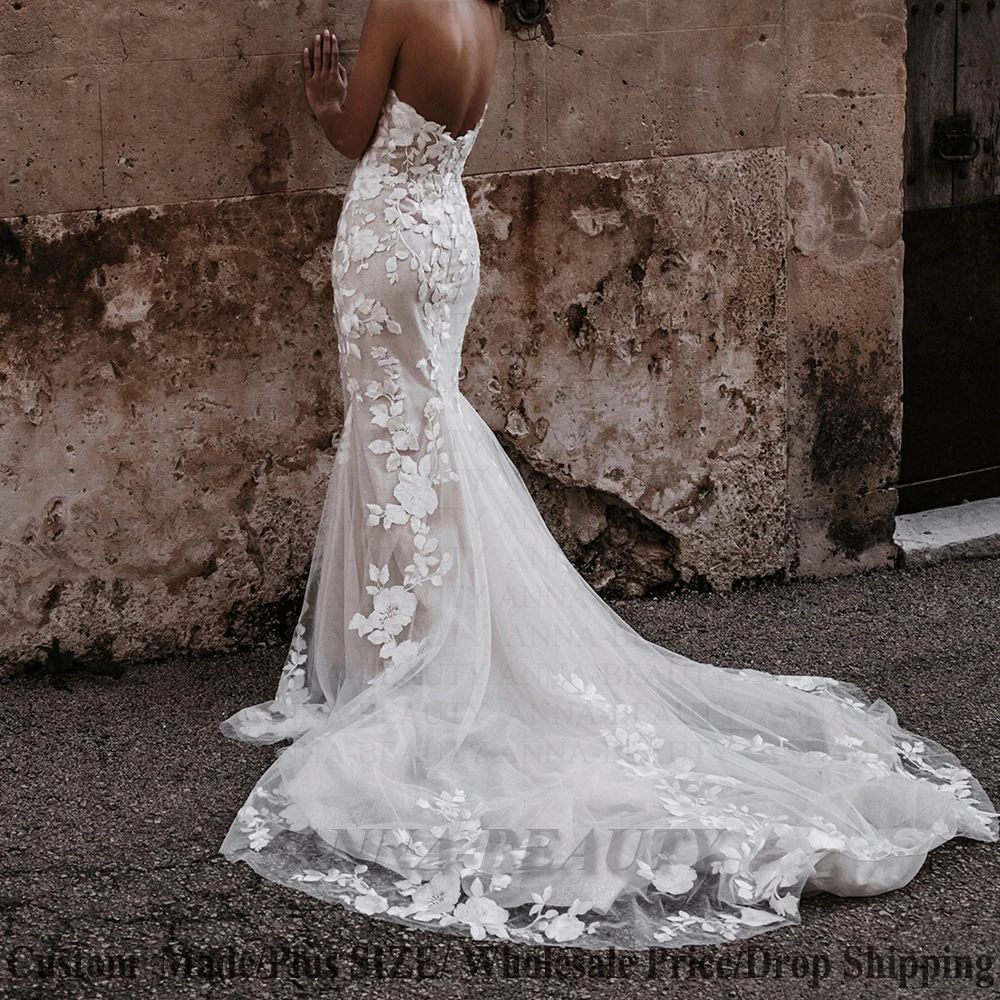 Anna Attractive Sleeveless Wedding Gown For Women 2024 Bride