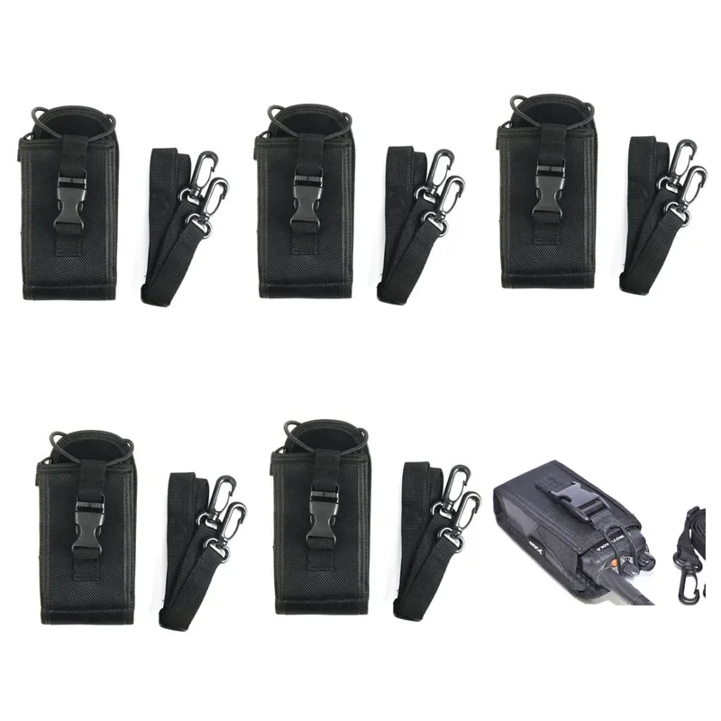 Lot 5PCS 3in1 Nylon Carry Case Holster Pouch Bag for Motorola GP328 GP338 GP88 GP340 GP368 P8220 Two Way Radio Walkie Talkie msc 20d nylon multi function pouch bag holster carry case for baofeng formototrola walkie talkie hot sale