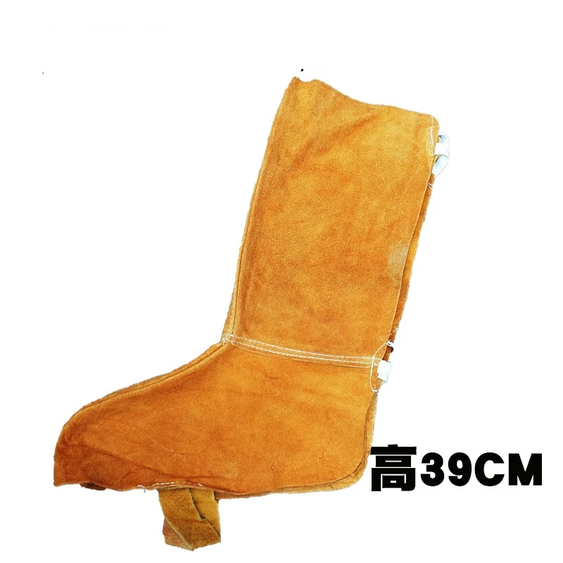Leather Flame Retardant Welding Spats Safety Boot Flame Heat Abrasion Flame Resistant Foot Safety Protection Work Welder Tools lineman harness Safety Equipment
