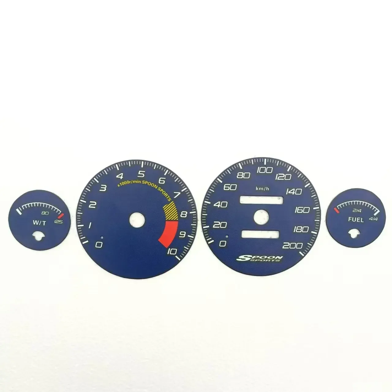 혼다 인테그라 DC2 스푼 속도계/타코미터 다이얼 업그레이드 (200KM/H 타입 R 계기판 카운터 게이지 페이스)