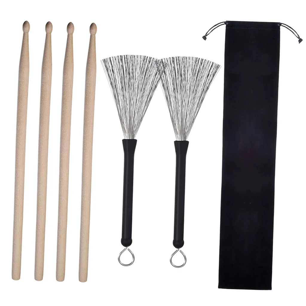 

Барабанная щетка, 1 пара, 2 пары, 5 А, барабанные палочки, 1 шт. в сумке