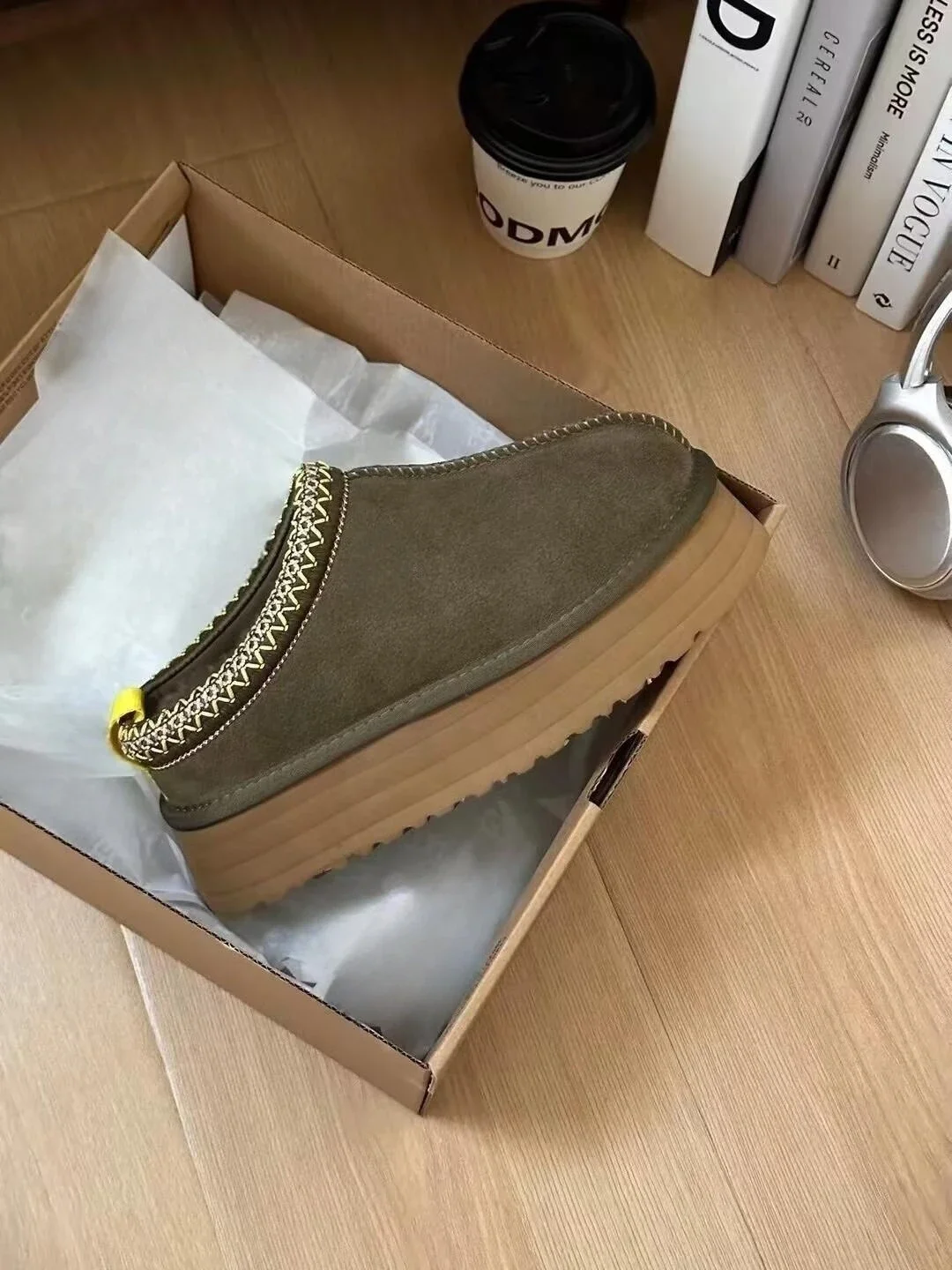 

2024 Designer Winter Shoes Fur Tasman Snow Ankle Boots Women Men Tazz Classic Ultra Mini Luxury Brand Lady High Heels Platform