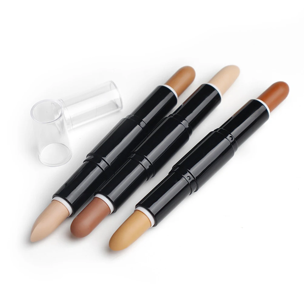 

Double-head Black Box Concealer Stick Waterproof Matte Contouring Pencil Cosmetics for Face Private Label Custom Bulk Makeup