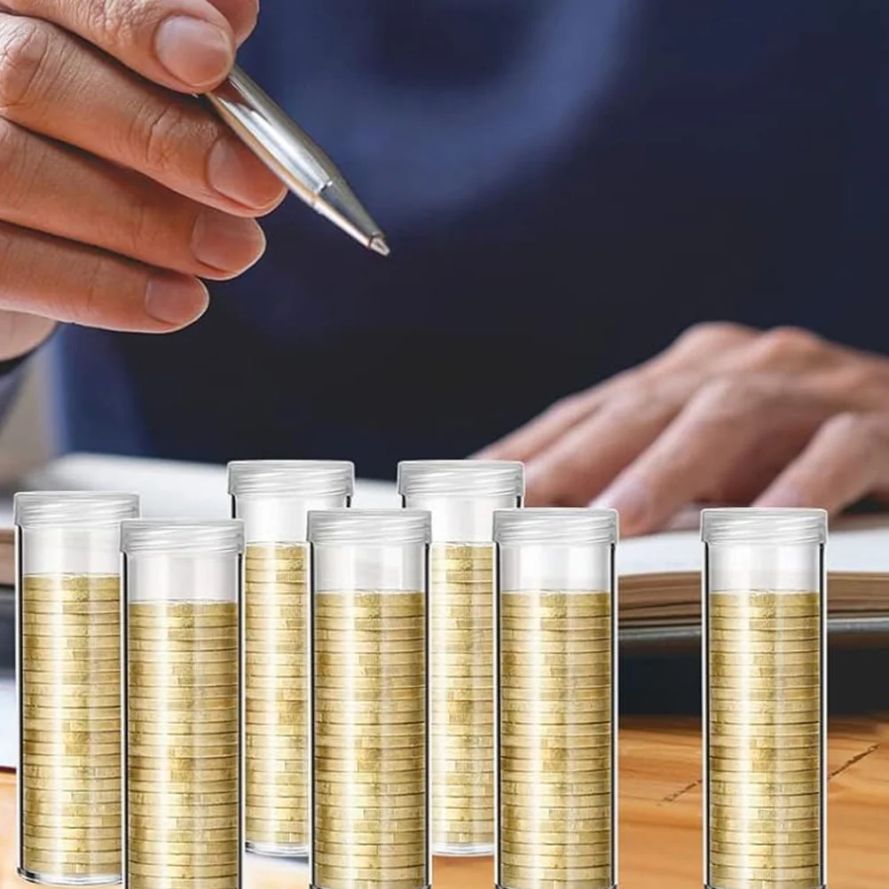 Рисунок 3 - прозрачные трубки-органайзеры для хранения монет