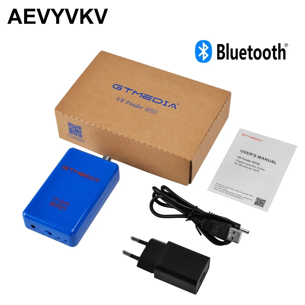 

V8 Finder BT05 Bluetooth DVB-S2 Satellite Finders for Android / iOS Decoding Digital Signal Amplifier with Li-Ion Battery