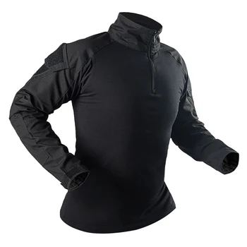 Caldo per l'autunno all'aperto tattico da uomo combattimento esercito militare CP mimetico manica lunga caccia arrampicata camicia abbigliamento sportivo in cotone
