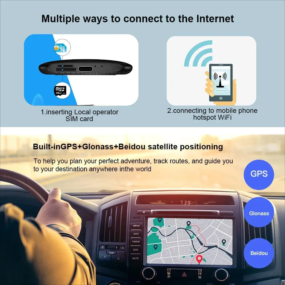 Wireless Carplay And Android Auto CarPlay Android 13 Ai Box QCM 6125 WiFi 4g LTE GPS Built-in For Volvo Ford Benz VW Audi Toyota wireless carplay adapter wireless carplay smart carplay box
