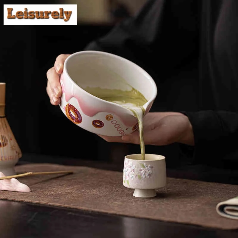 Japanese Cheese Pattern Tea Set Matcha Green Tea Blending Bowl Brush Bamboo Utility Brush Tool Kitchen Matcha Bamboo Accessories