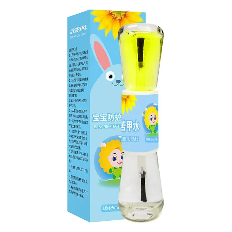 Nail Biting Polish For Kids Anti Nail Biting Oil Safe & Bitter Taste Prevention Biter Stopper No Bite