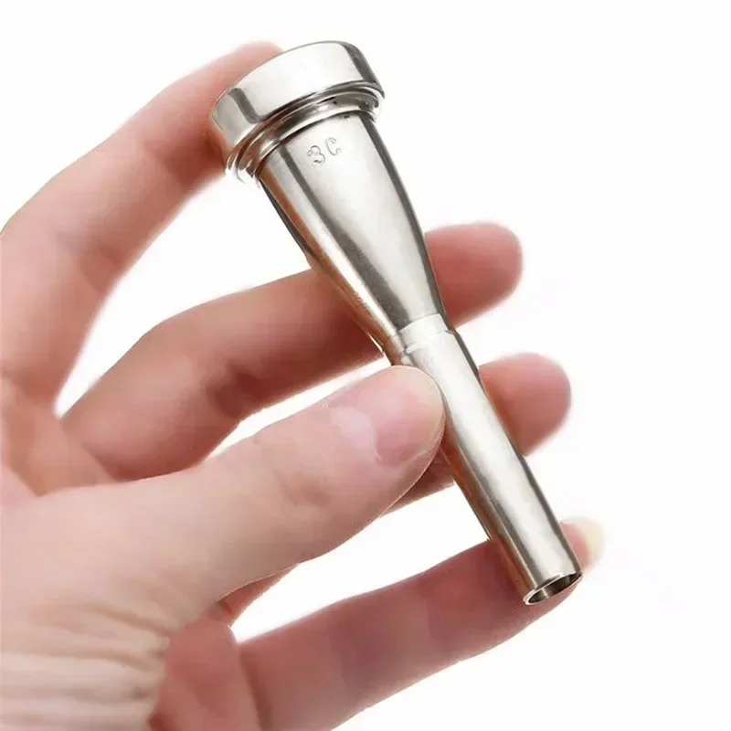 Professional Trumpet Mouthpiece Meg 3C/5C/7C Size for Bach Beginner Musical Trumpet Accessories Parts or Finger Exerciser