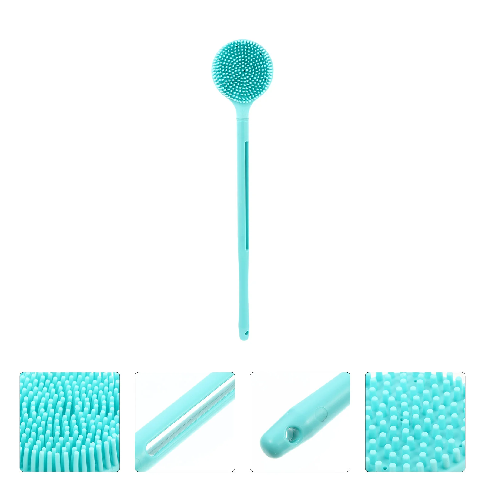 

Scrubber Silicone Bath Brush Long Handle Body Multifunction Skin Massager Shower Back