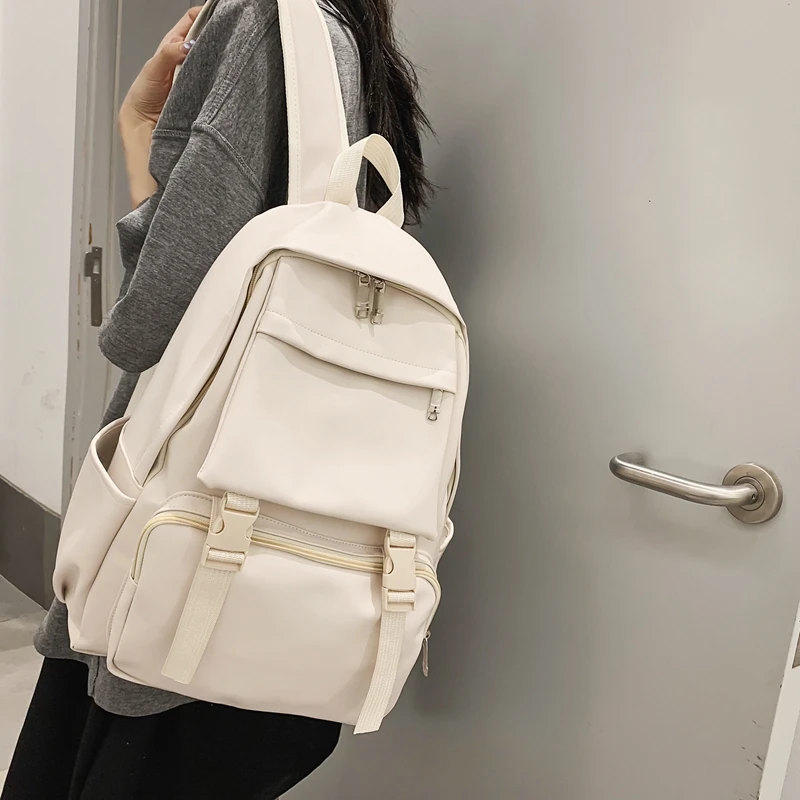 

2023 New Fashion PU Casual Waterprooof Cool Popular Outdoors Men Women Backpacks Large Pockets Students Schoolbags Shoulder Bags