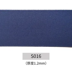 High Elastic Black Rubber Band for Sewing and DIY Projects - Wide Flat Design (Denim Blue)