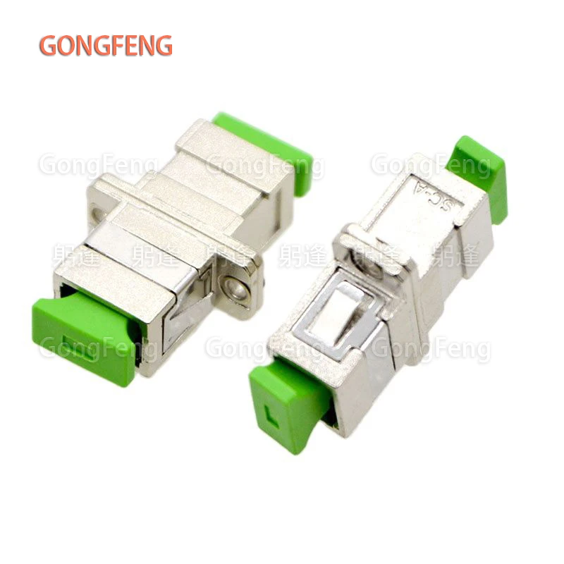 50pcs Optical Fiber Adapter Connector SC UPC/APC Metal Flange Coupler Single Mode Multimode General Free  Shipping to Brazil
