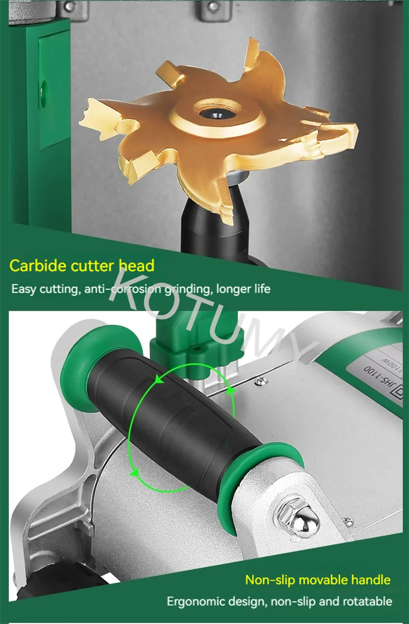 220V/110V 1100W Electric Brick Wall Chaser/Concrete Cutter Notcher/ Floor Wall Groove Cutting Machine Grooving Construction Tool