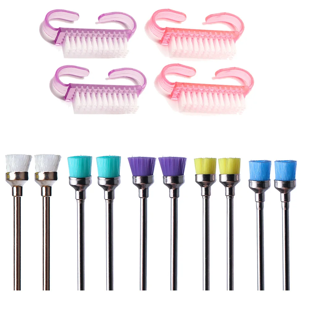 Manicure Pedicure Brush 10pcs Nail Art Tools Nail Manicure Tools Nail Manicure Accessories Nail Cleaning Brush Nail Cleaning Tools
