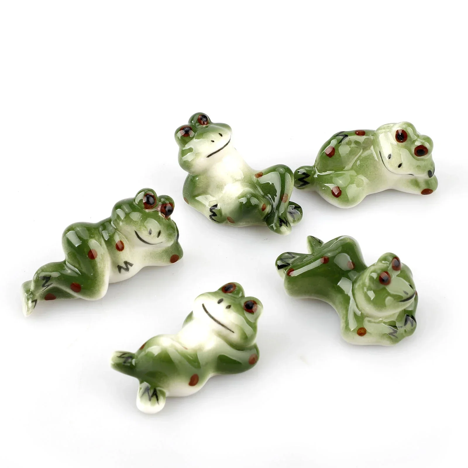 Ceramic Chopsticks Holder Chopstick Rest Table Decor Frog Spoon Rack Fork Knife Stand Cat Tableware Set