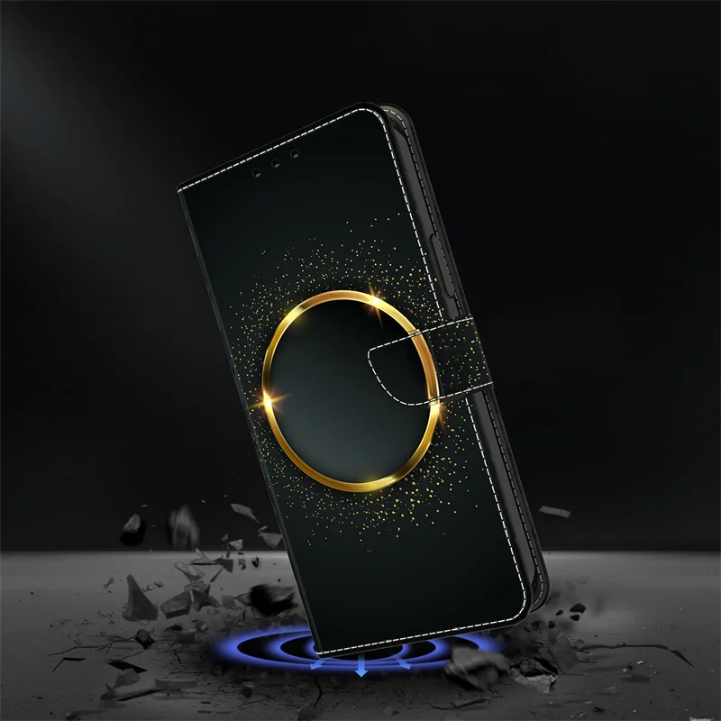 Premium Painted Wallet Leather Phone Case Cover