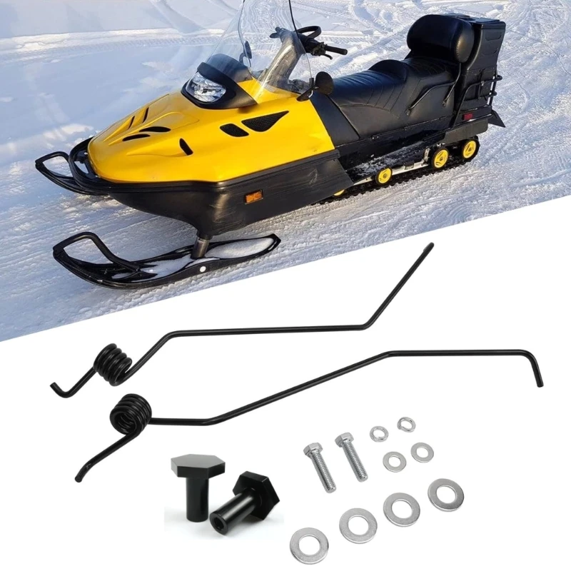 왼쪽 오른쪽 스노모빌 아이스 스노우 스크래쳐 마운트 키트 포함 마찰 감소 범용 Ski Doo 4E565768 호환 가능