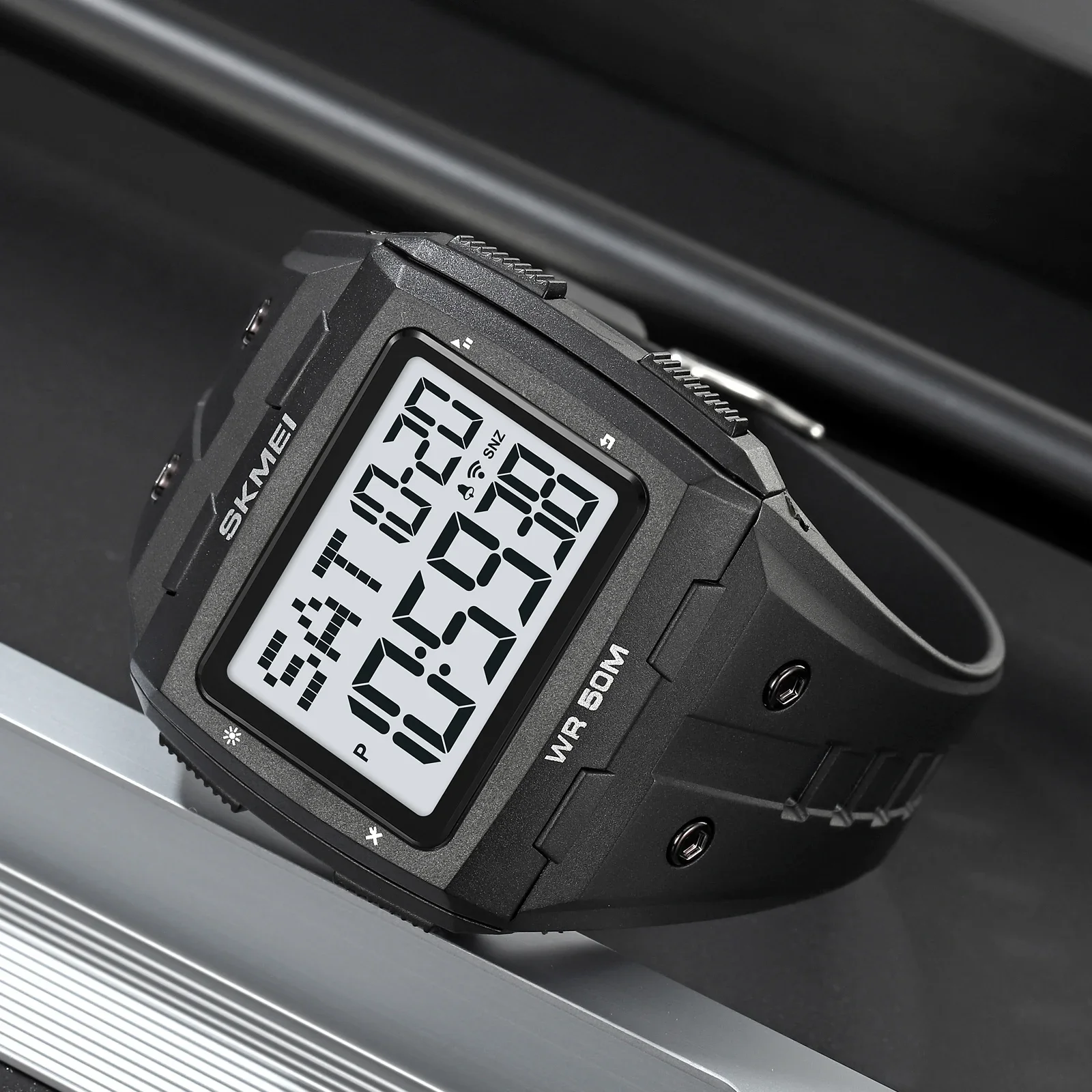 SKMEI 2186  Alarm reloj hombre Countdown Sport Watches Mens 5Bar Waterproof Back Light Stopwatch Digital Wristwatch For Male 4