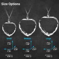 Photo en cristal 3D personnalisée, collier cadeau personnalisé en forme de cœur, cadeau pour femme, femmes, hommes, grands cadeaux personnalisés avec votre propre photo 6