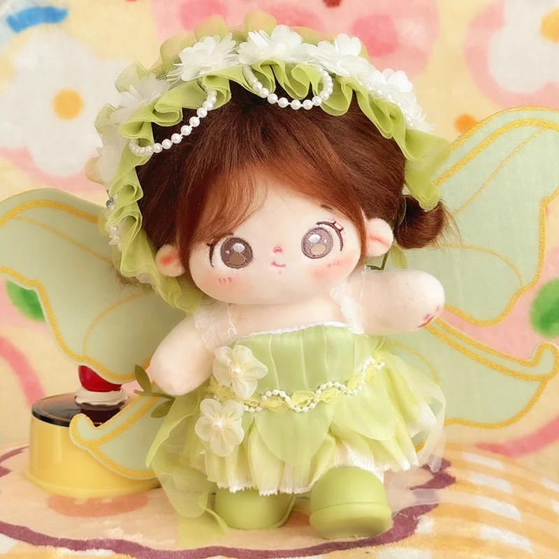 Cute 20cm Idol Doll With Clothes Kawaii Plush Cotton Dolls Stuffed Toy DIY Birthday Gift