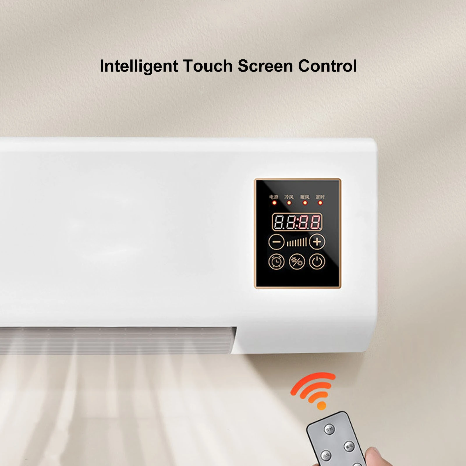 Air Cooler Air Cooler Machines Small Air Conditioner Heater Portable Wall Mounted Air Conditioning Hot Fan for Bathroom Bedroom 5
