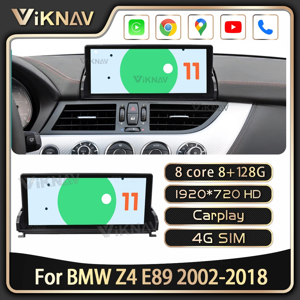 

Android 11 ​For BMW Z4 E89 2002-2018 CarPlaywith screen Car Audio Stereo Head multimedia player 10.25 Inch