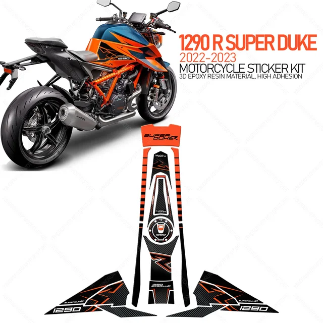レジンバイク バイク 3Dステッカー Ktm 1290 Super Duke R 2022-2023