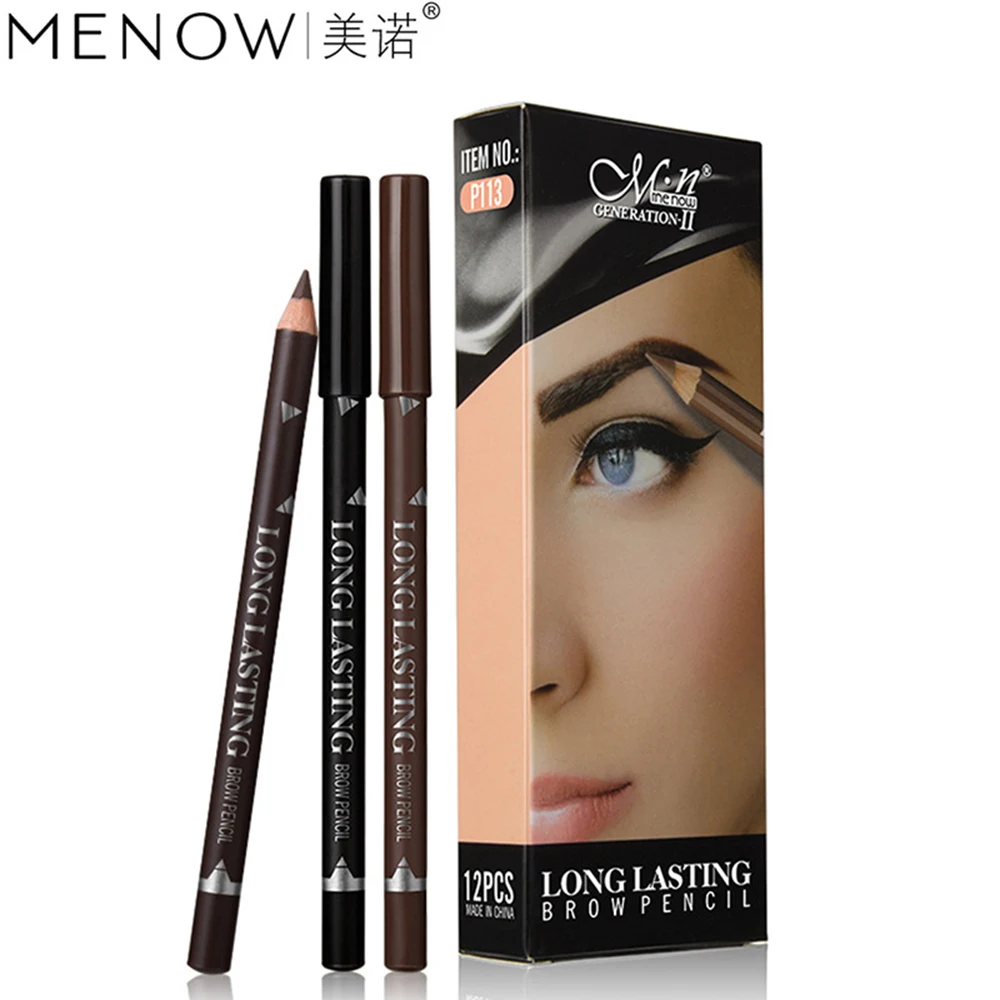 12 pz/set matita per sopracciglia impermeabile precision Brow Definer penna per sopracciglia marrone bionda nera trucco a lunga durata 3 colori cosmetici