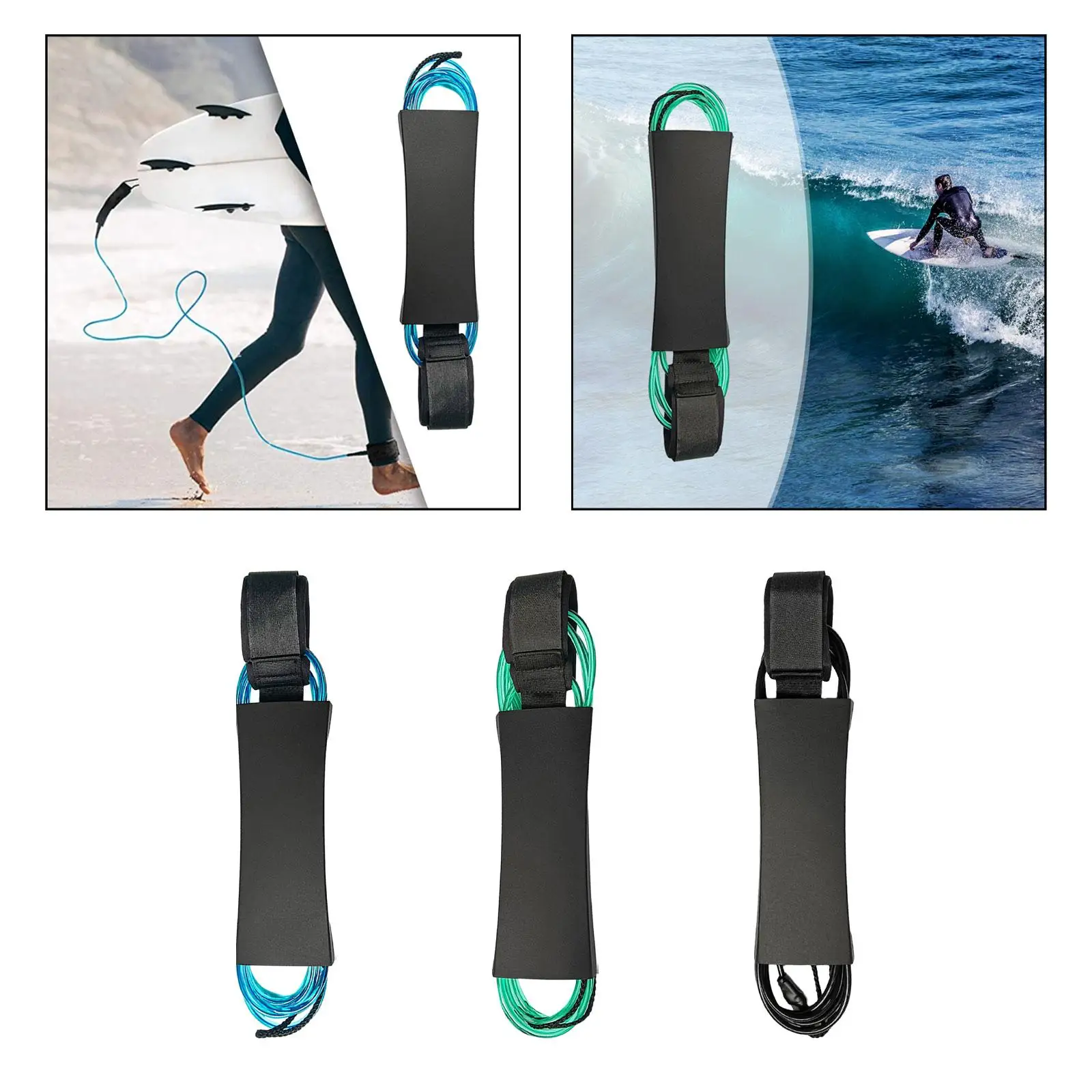 Surfing Ankle Leash Boarding Surfboard Leash Accessories for Boards Stand up Paddle Board Paddleboard Longboard Men Women