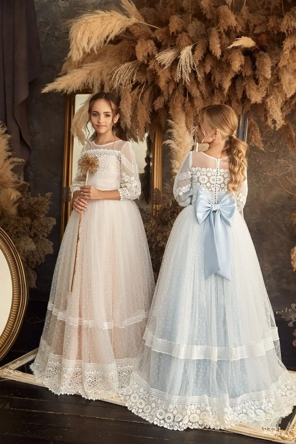 erstkommunion kleider lang