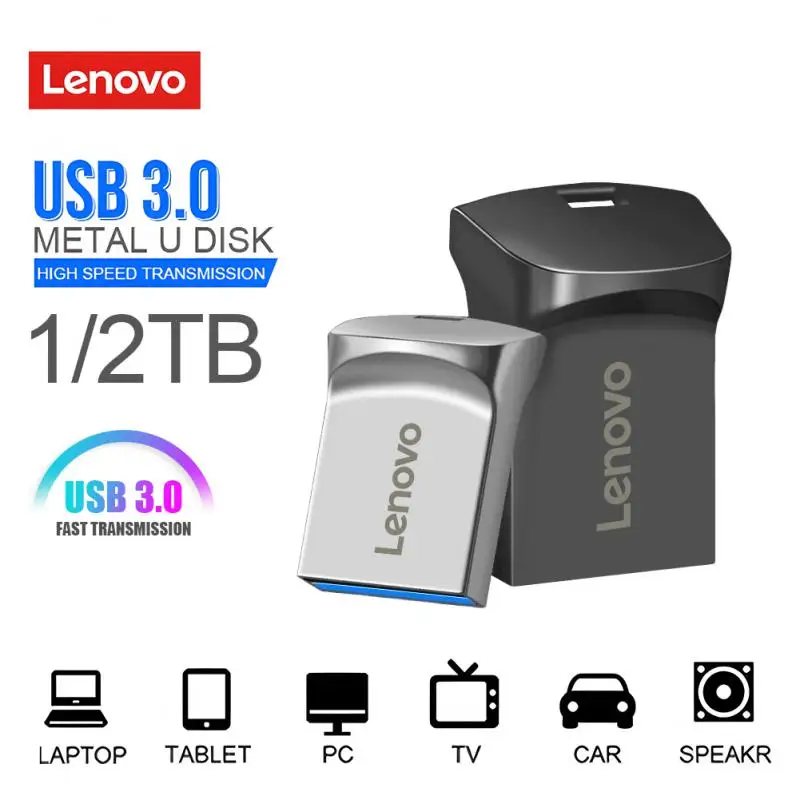 Lenovo New Mini Usb Flash Drive 2Tb Pen Drive 1Tb Usb Flash Pendrive Memory Stick Ad Alta Velocità Usb Flash Regalo Per Iphone/Ipad/Auto