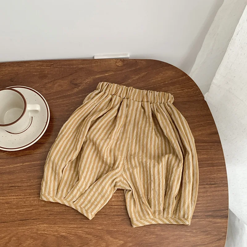 Toddler Casual Loose Wide Leg Pants Boys And Girls Summer Fashion New Thin Solid Color Versatile Bloomers For 1 2 3Years Baby 5