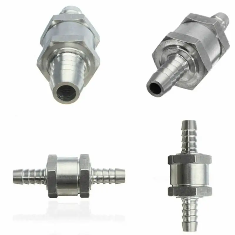 One Way Fuel Non Return Check Valve 6mm 8mm 10mm 12mm Petrol Diesel Aluminum