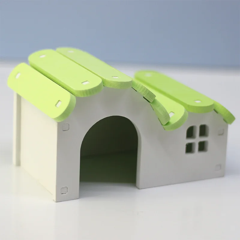 Pet House Hamster Supplies Wooden Small House Colorful Nest