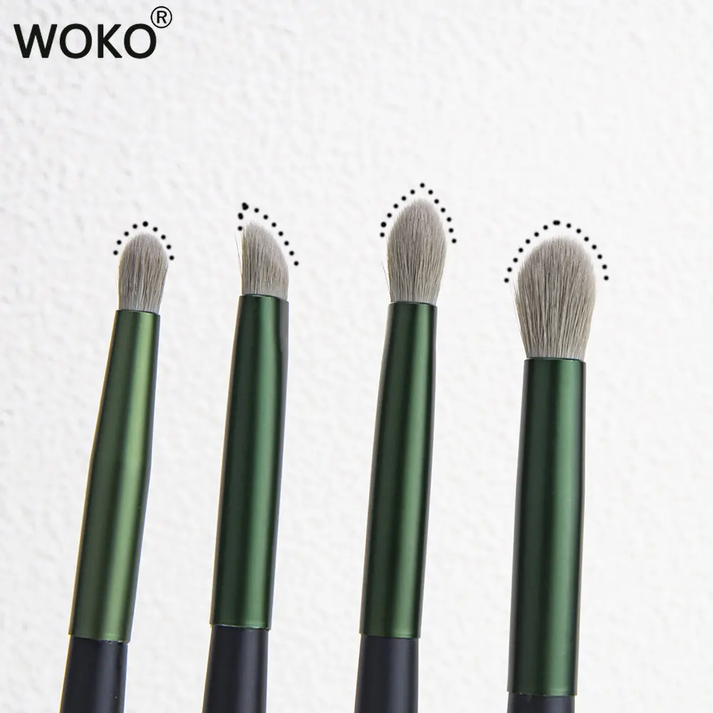 4pcs Eyeshadow Brush Set Blending Pointed Crease Shadow Smudge Angled