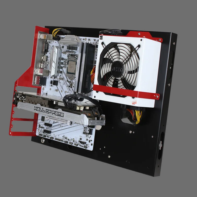 Chassi de Parede para pc Chassi Horizontal Aberto do Computador Atx Matx Suporte Base da Placa Mãe Diy - Imagem 6