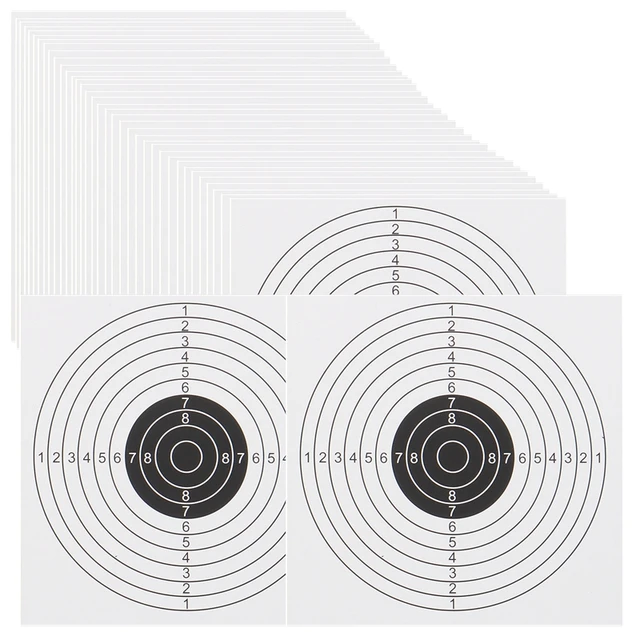 Cible de piège à billes en métal avec 20 cibles en papier de tir, piège à