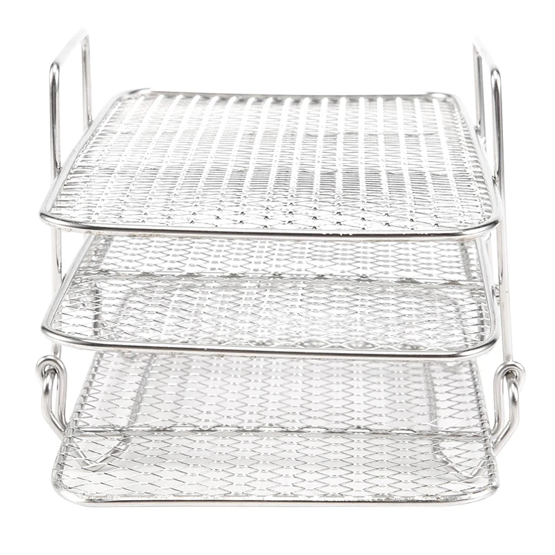 Air Fryer Rack for Ninja Dual Air Fryer 304 Stainless Steel Multi Layer