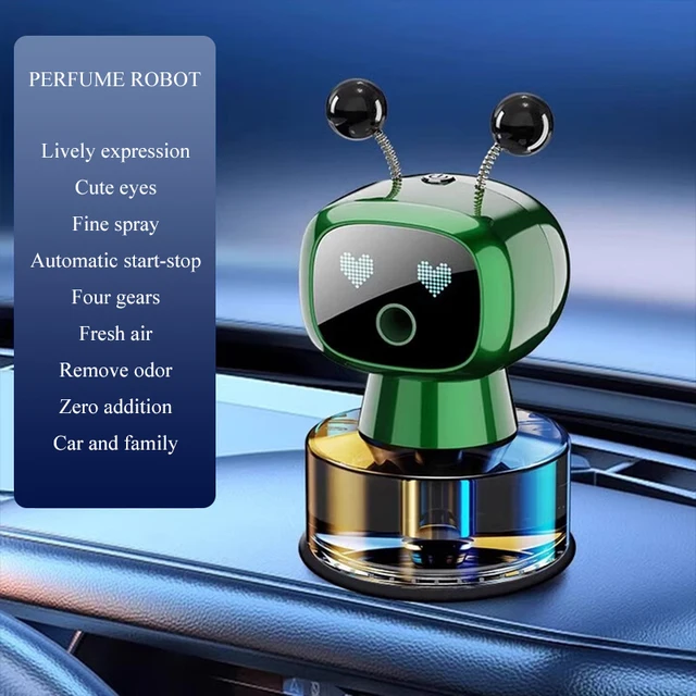 Désodorisant de voiture Robot intelligent parfum Rechargeable diffuseur automatique désodorisant aromathérapie parfum accessoires universels 6