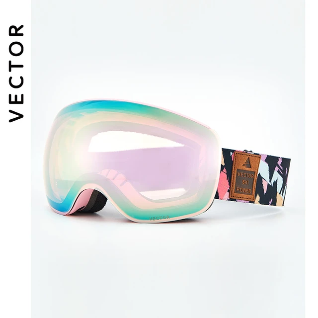 ACURE Gafas de Esquí, Máscara Gafas Esqui Snowboard OTG sin Marco