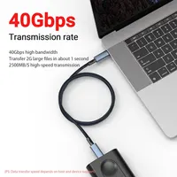 240W USB C to USB C Fast Charging Cable, 39.37IN Braided with 8K Video& 40Gbps Speed for iPhone 15Pro/Max Samsung Galaxy S22/23 - Image 4