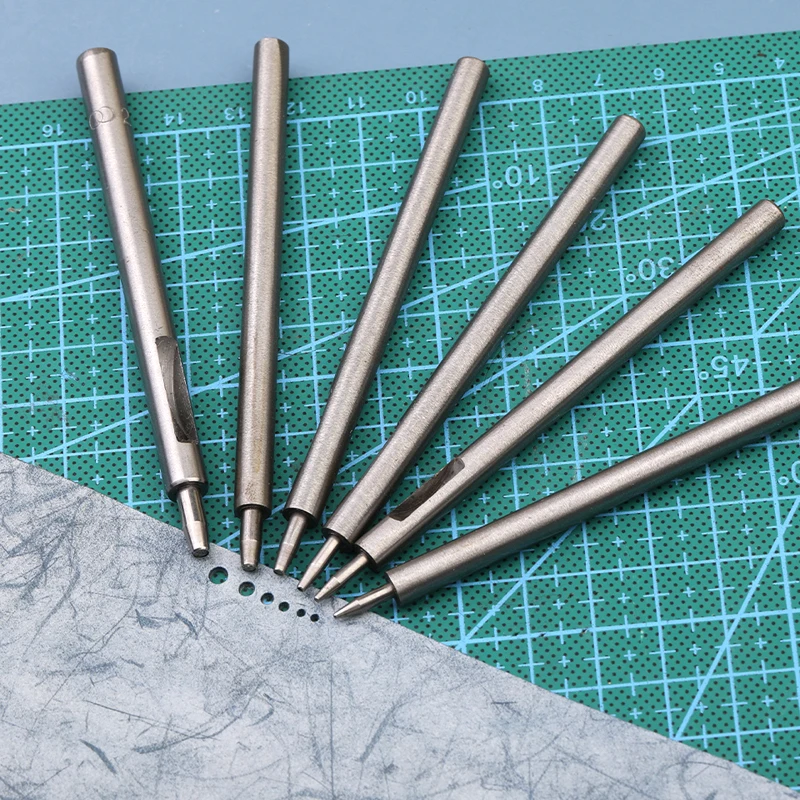 13 Pcs/set Leather Hole Punching Tools DIY Handmade Belt Punch Tool Leathercraft Hollow Drilling Puncher Kit leather hole puncher leather hole punch leather punch tool round hole punch cutter set hole punch cutter set round hole punch set