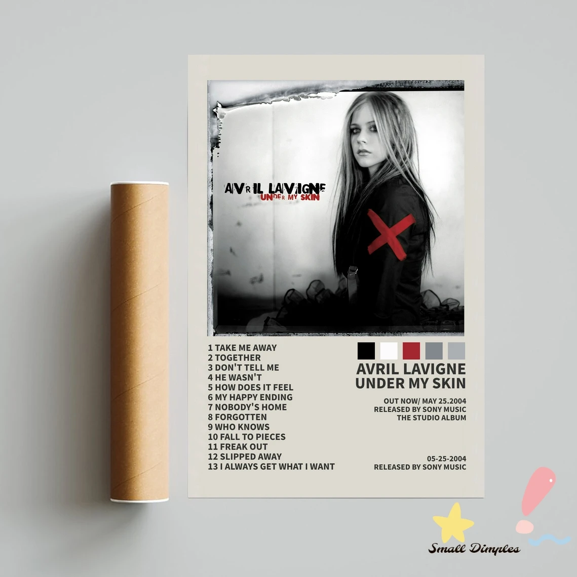 Avril Lavigne under my skin ポスター Avril Lavigne Under My Skin Poster Wall Art Home Decor Photo